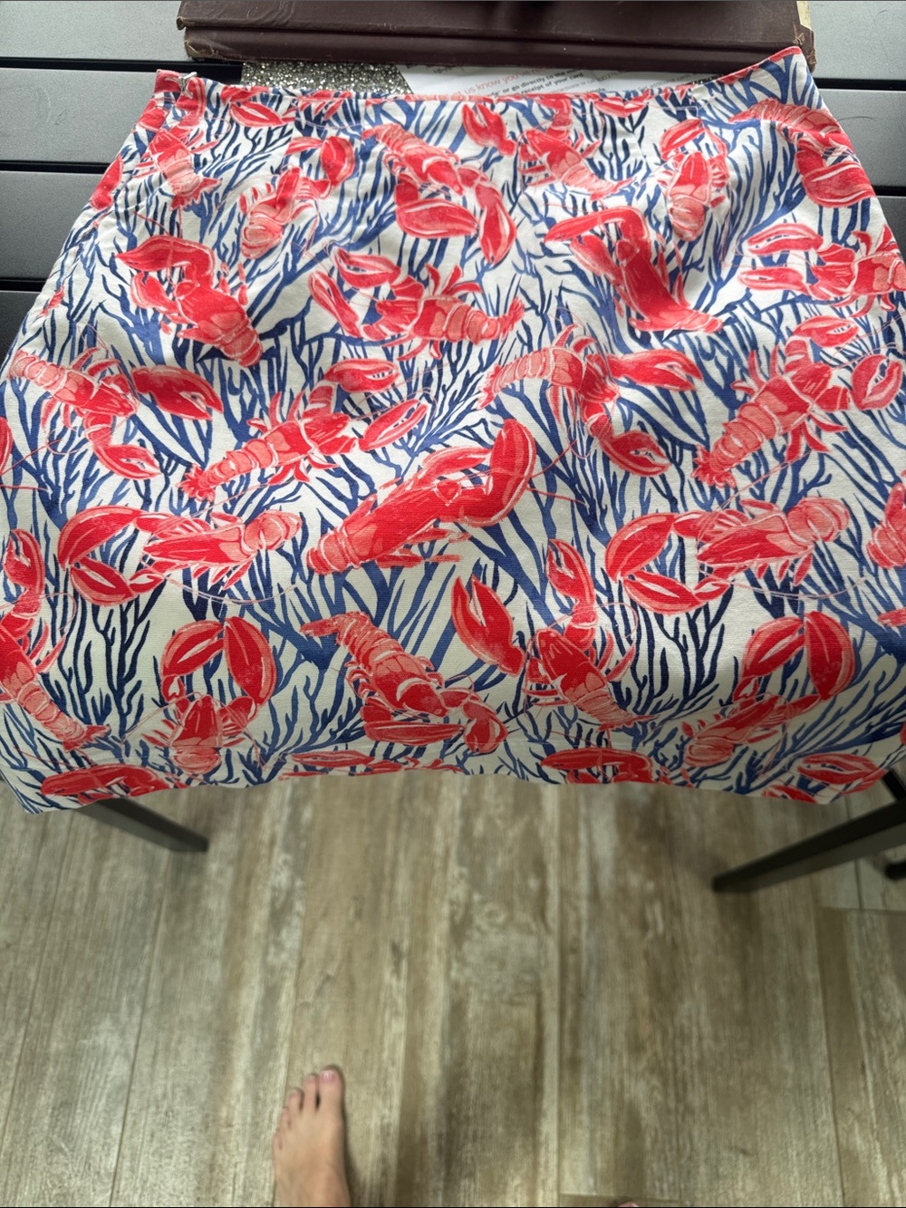 Talbot’s lobster print coastal skirt size 4
